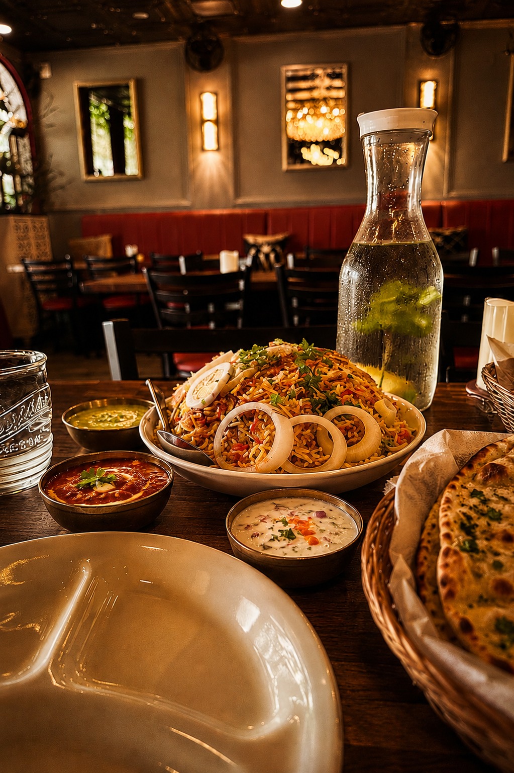 Indian curries and biryani at Maharaja Bistro Lauderhill