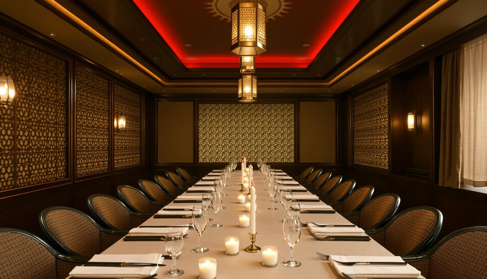 Indian catering and private dining setup in Lauderhill Florida