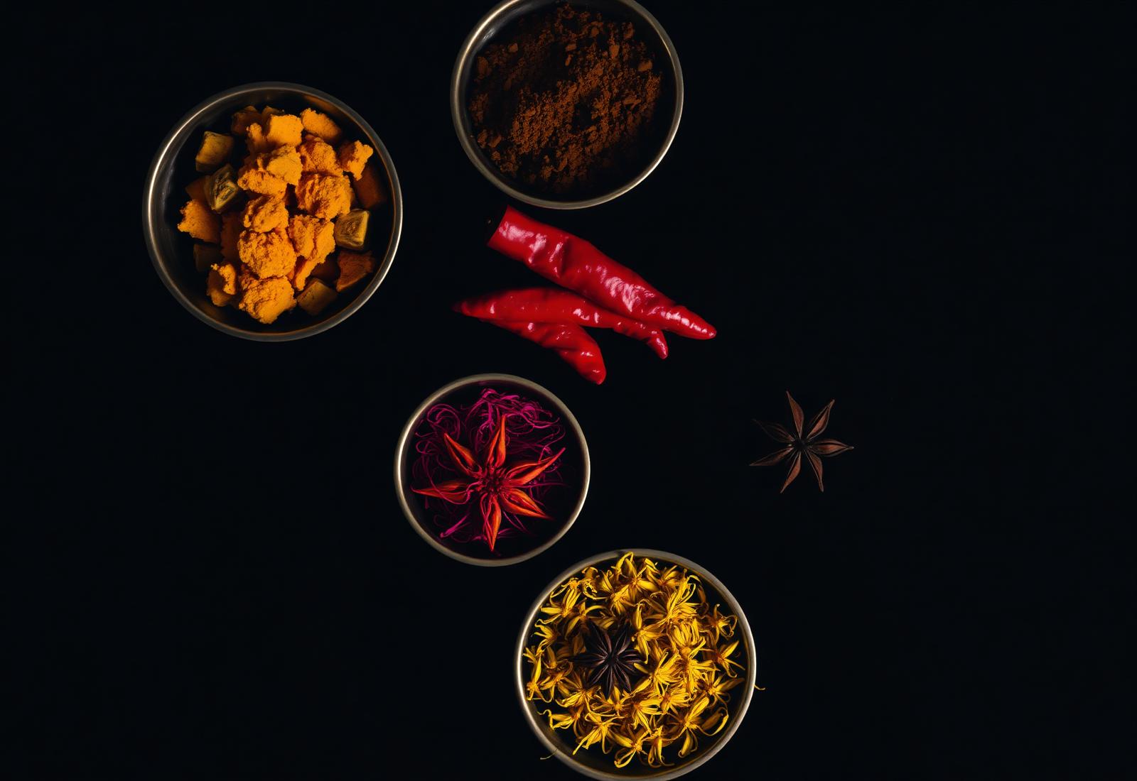 Hand-ground Indian spices used at Maharaja Bistro & Cafe